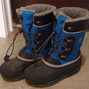 Kamik Kids "Luke" Insulated Snow Boots - Blue - Size 5